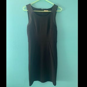 Black ONLY Dress with Leather Detail